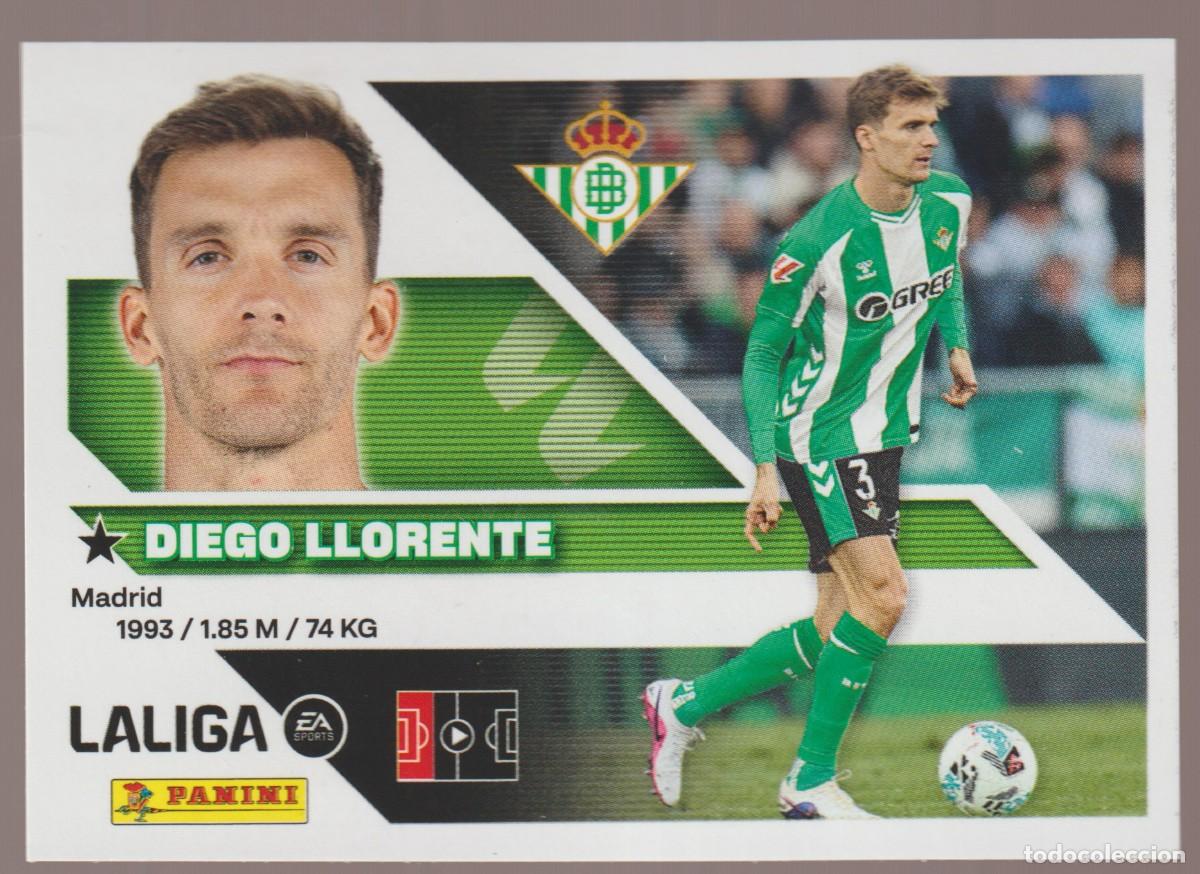Cromos de f&uacute;tbol: N&ordm; 6 Diego Llorente - Betis Liga Este 26 27 Panini