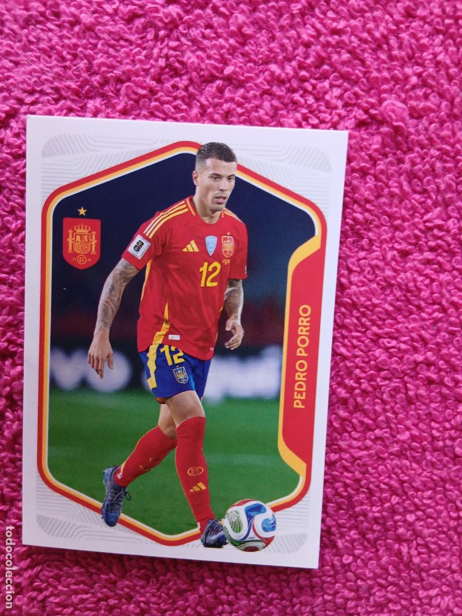 Cromos de f&uacute;tbol: espa&ntilde;a 2026 14 pedro porro selecci&oacute;n espa&ntilde;ola panini carrefour family mundial de futbol