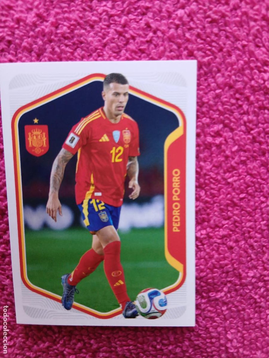 Cromos de f&uacute;tbol: espa&ntilde;a 2026 14 pedro porro selecci&oacute;n espa&ntilde;ola panini carrefour family mundial de futbol