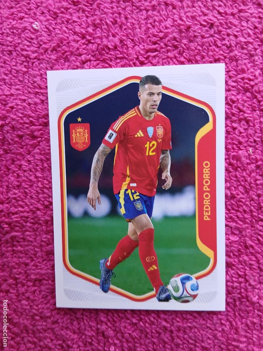 Cromos de f&uacute;tbol: espa&ntilde;a 2026 14 pedro porro selecci&oacute;n espa&ntilde;ola panini carrefour family mundial de futbol