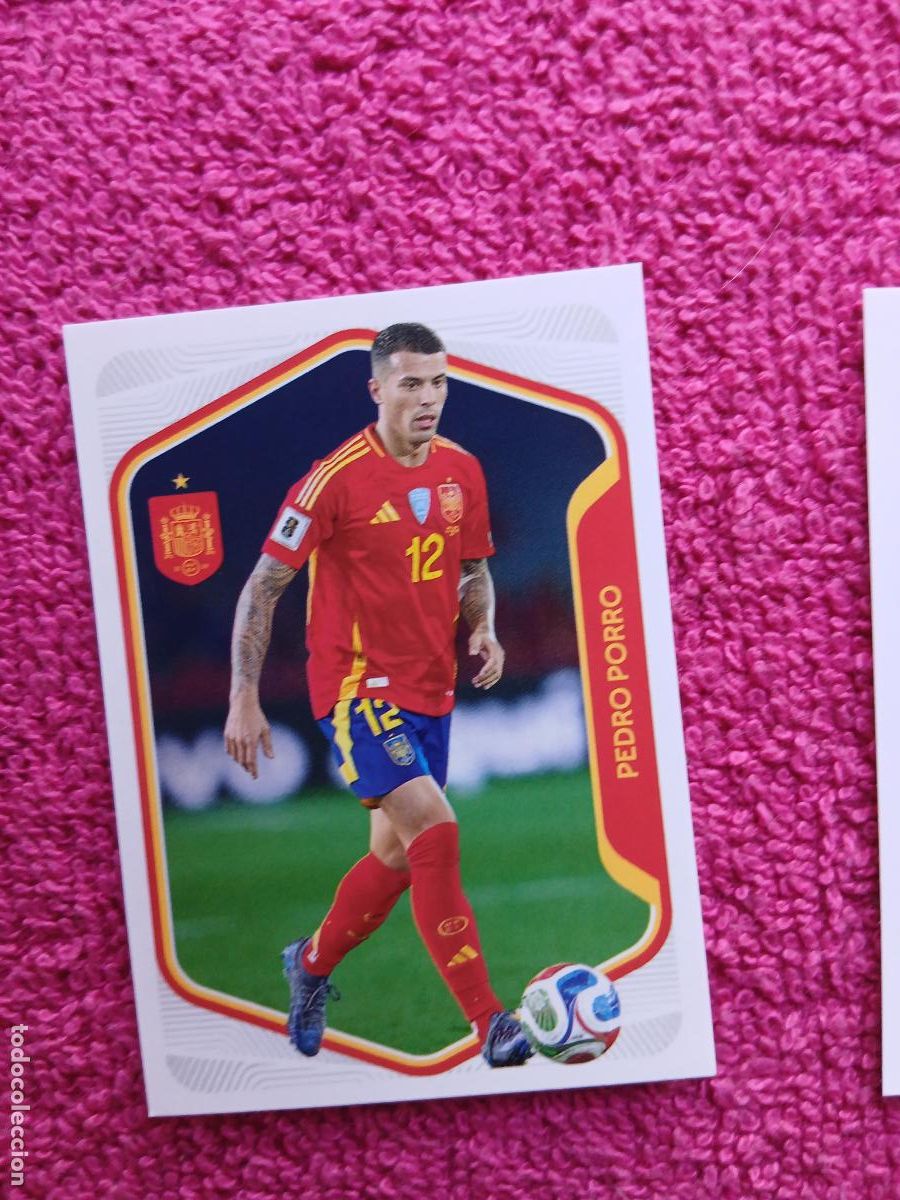 Cromos de f&uacute;tbol: espa&ntilde;a 2026 14 pedro porro selecci&oacute;n espa&ntilde;ola panini carrefour family mundial de futbol