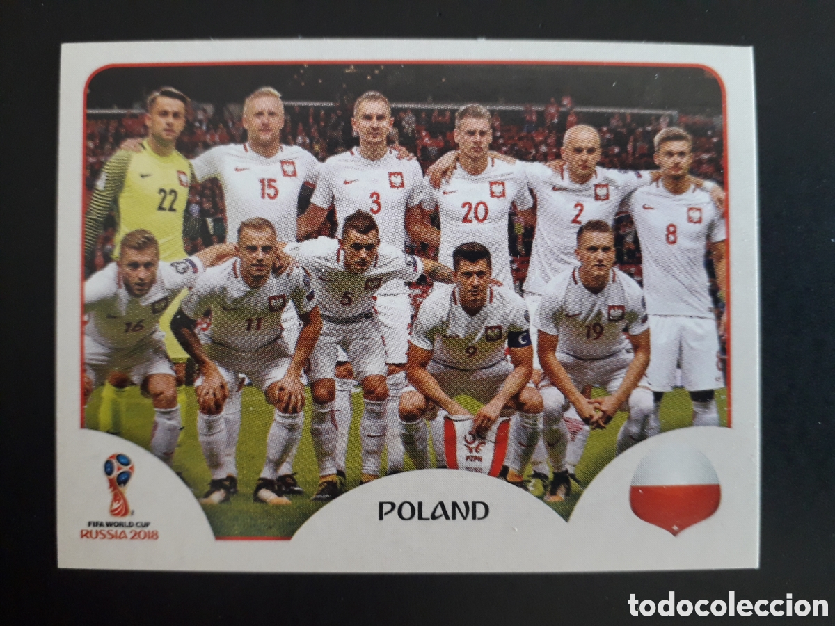 Fu&szlig;ball-Sticker: EQUIPO POLONIA MUNDIAL F&Uacute;TBOL RUSIA RUSSIA 2018 N&deg; 593 PANINI SIN PEGAR PEDIDO M&Iacute;NIMO 3&euro;.