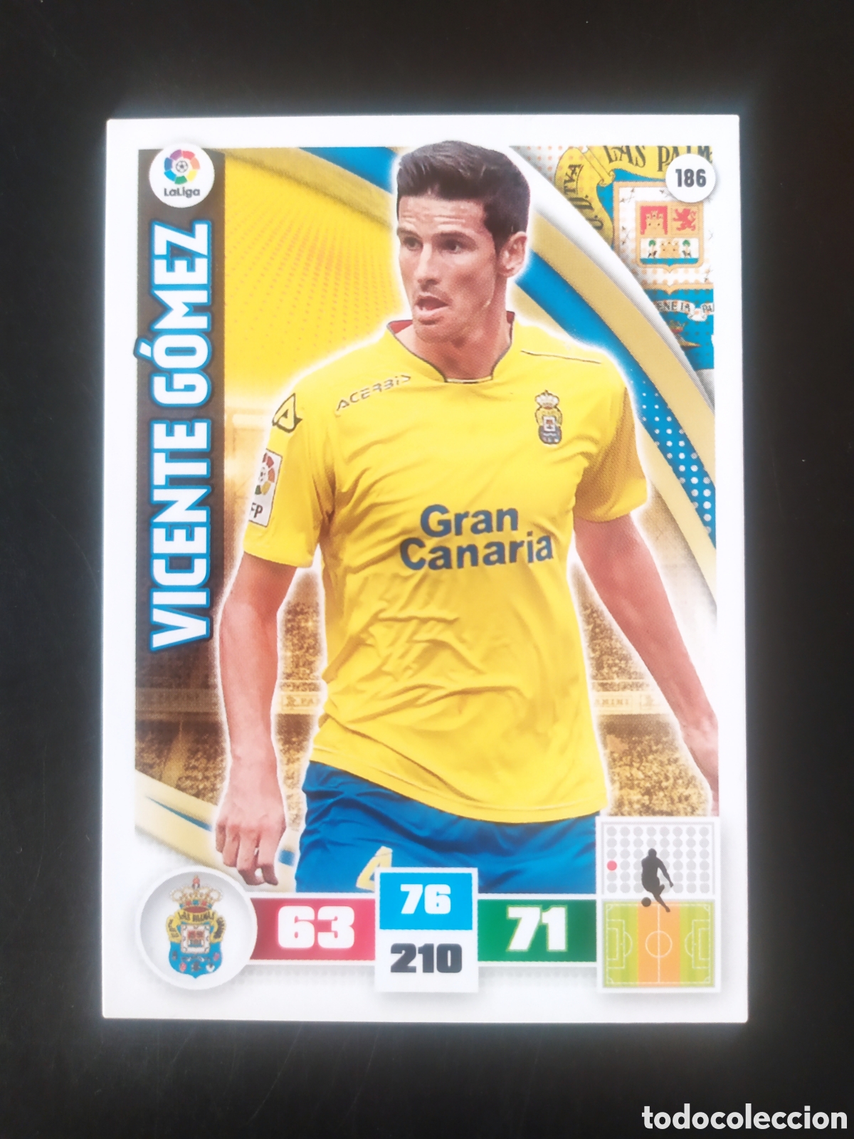 Figurine di Calcio: Adrenalyn 2015 2016 15 16 panini Vicente G&oacute;mez n&deg; 186 Las Palmas