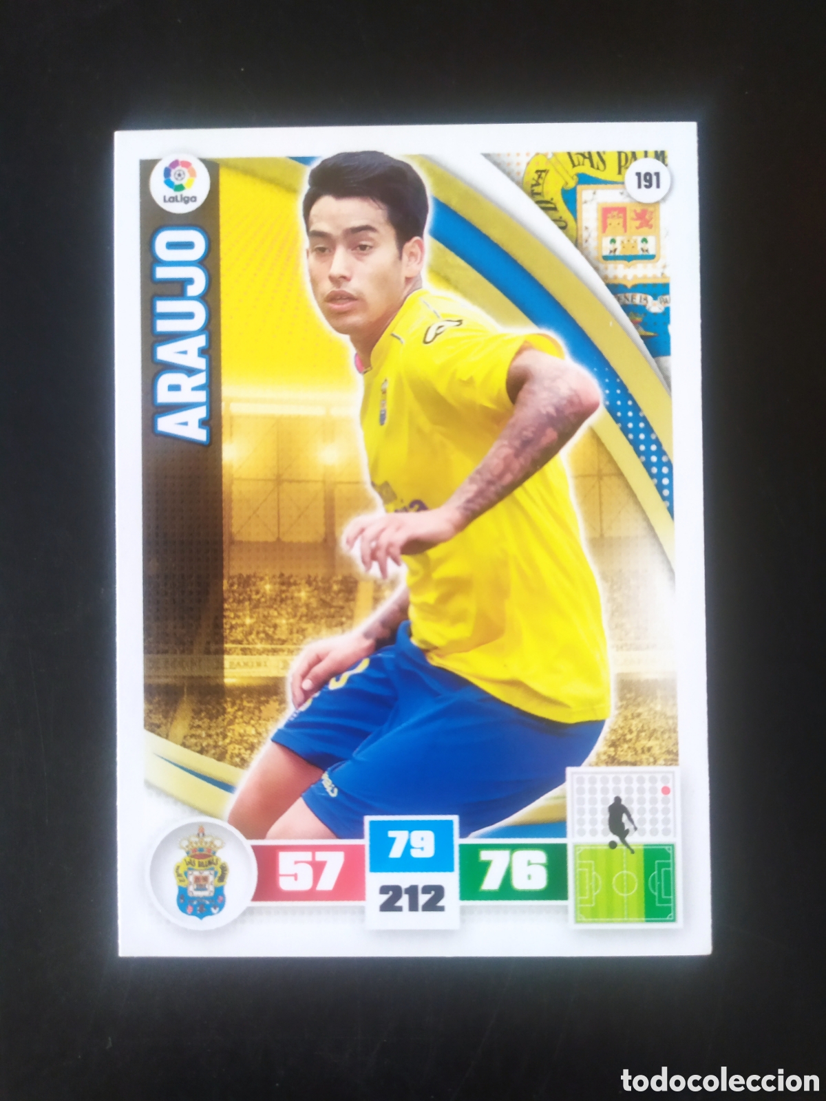 Fu&szlig;ball-Sticker: Adrenalyn 2015 2016 15 16 panini Araujo n&deg; 191 Las Palmas