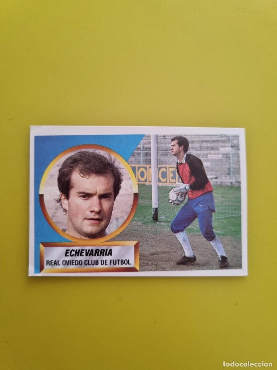Figurine di Calcio: CROMO LIGA ESTE 88 89 1988 1989 NUNCA PEGADO SIN PEGAR ECHEVARRIA REAL OVIEDO N&ordm;18 FICHAJES AR826