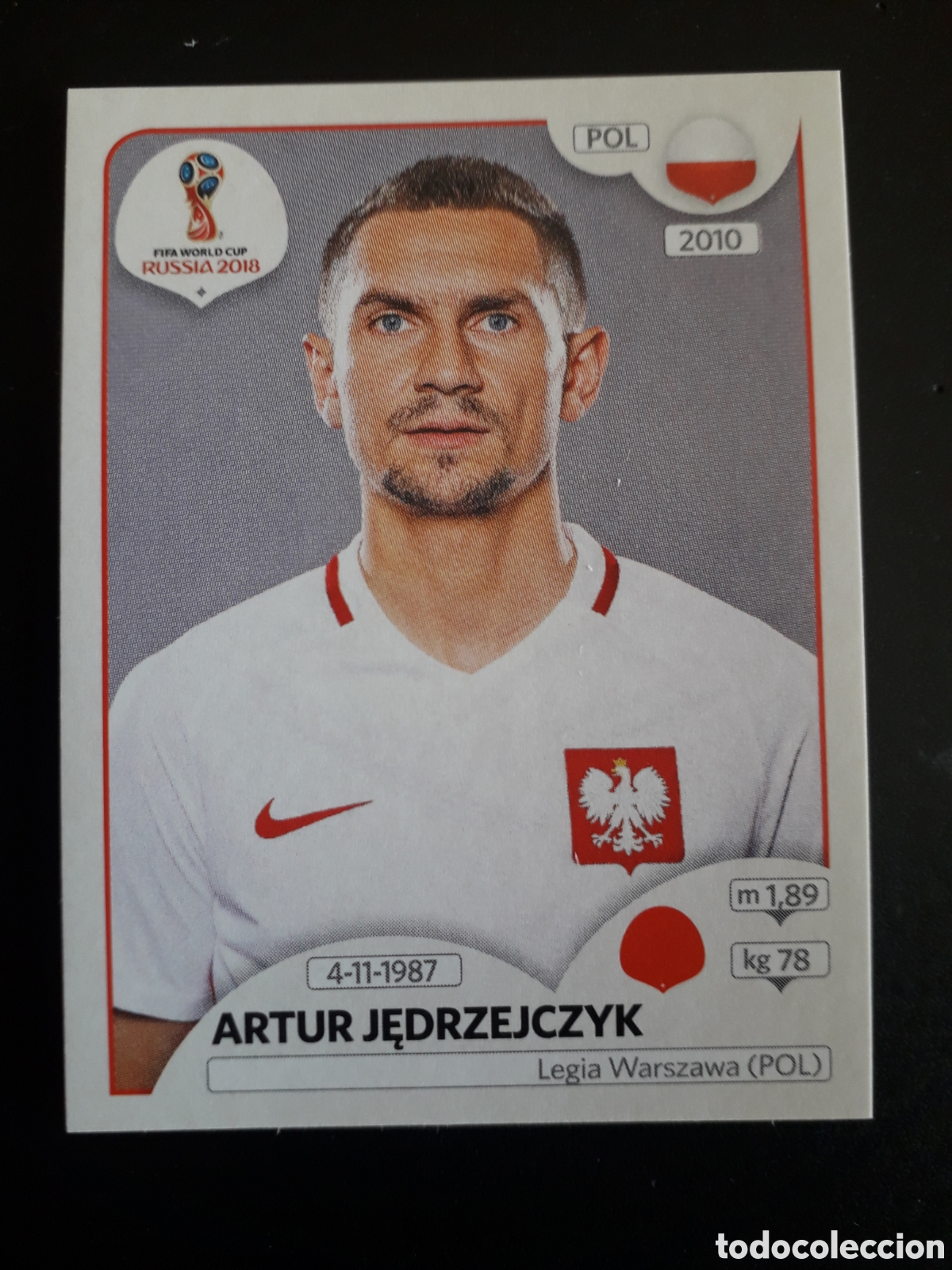 Figurine di Calcio: JĘDRZEJCZYK POLONIA MUNDIAL F&Uacute;TBOL RUSIA RUSSIA 2018 N&deg; 601 PANINI SIN PEGAR PEDIDO M&Iacute;NIMO 3&euro;