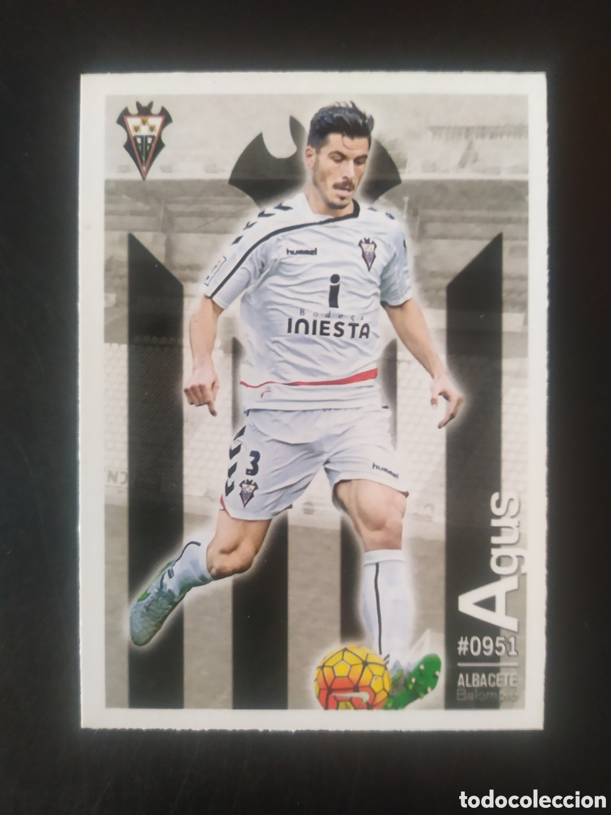 Figurine di Calcio: Mundicromo fichas Liga 2015 2016 15 16 Agus n&deg; 951 Albacete
