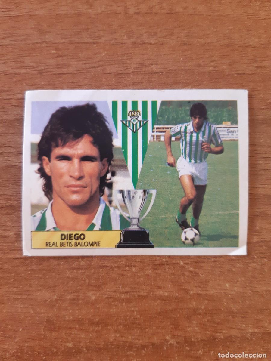 Cromos de f&uacute;tbol: Diego (Betis) Liga 87-88 ESTE. Nunca pegado, sin pegar
