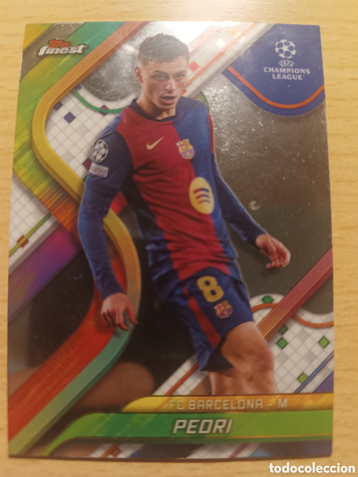 Fu&szlig;ball-Sticker: 136 PEDRI TOPPS FINEST FC BARCELONA 2024 2025 24 25