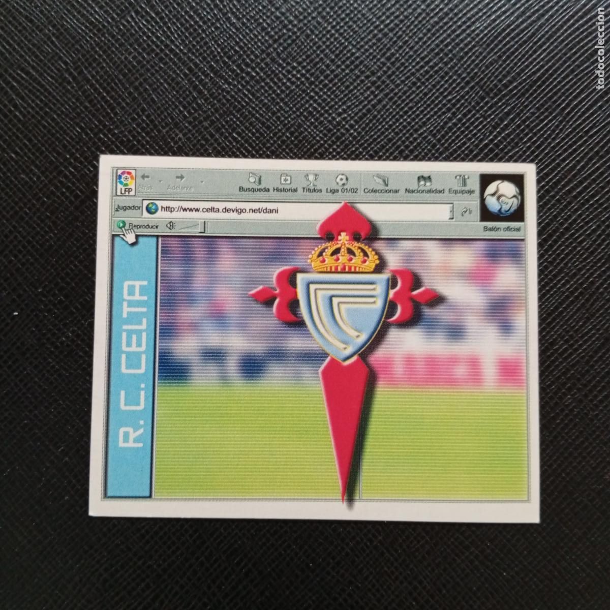 Football Stickers: ESCUDO CELTA ESTE 2001 2002 CROMO FUTBOL 01 02 LIGA - SIN PEGAR - A67 PG37