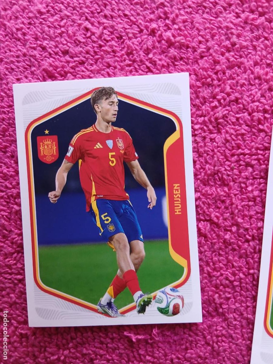 Cromos de f&uacute;tbol: espa&ntilde;a 2026 22 huijsen selecci&oacute;n espa&ntilde;ola panini carrefour family mundial de futbol