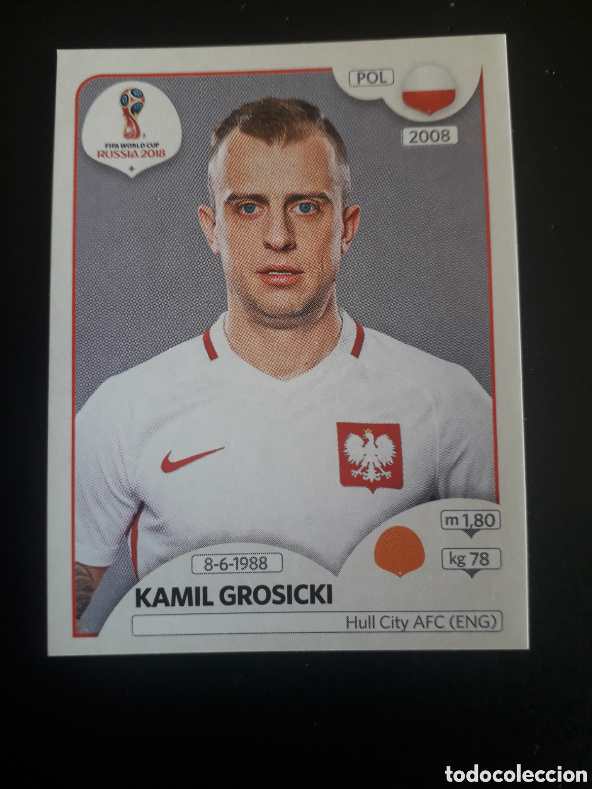 Cromos de f&uacute;tbol: GROSICKI POLONIA MUNDIAL F&Uacute;TBOL RUSIA RUSSIA 2018 N&deg; 604 PANINI SIN PEGAR PEDIDO M&Iacute;NIMO 3&euro;
