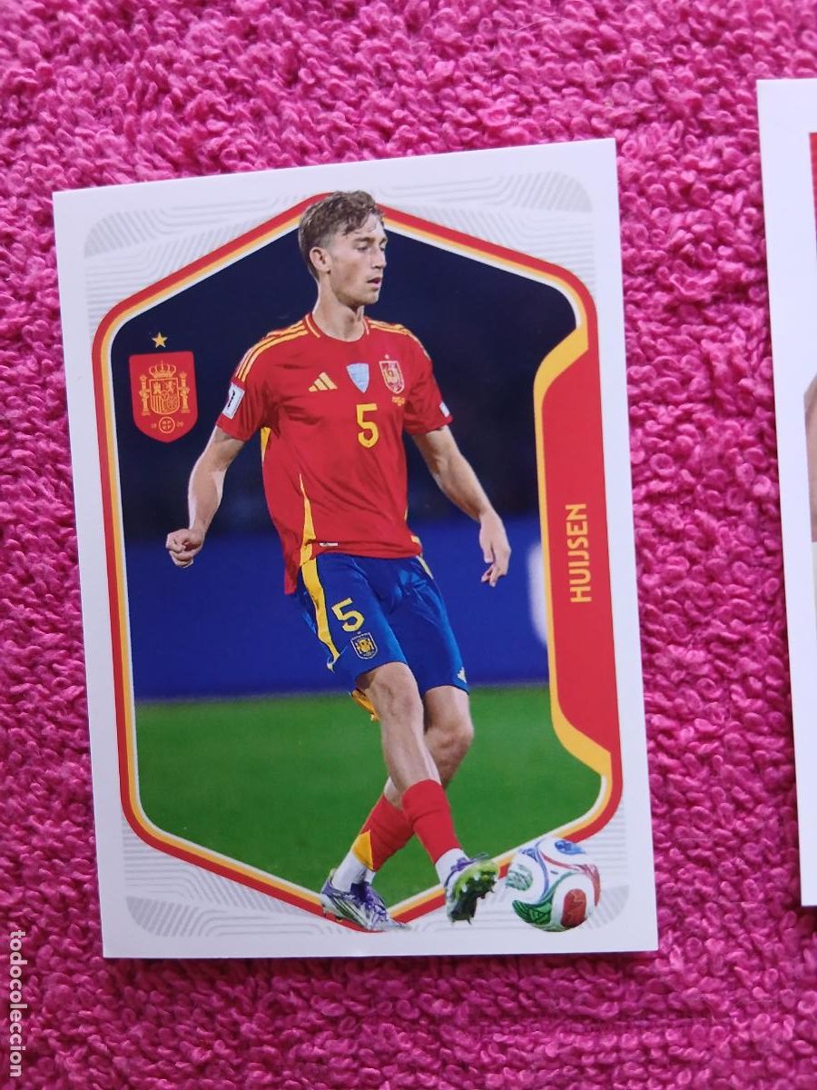 Cromos de f&uacute;tbol: espa&ntilde;a 2026 22 huijsen selecci&oacute;n espa&ntilde;ola panini carrefour family mundial de futbol