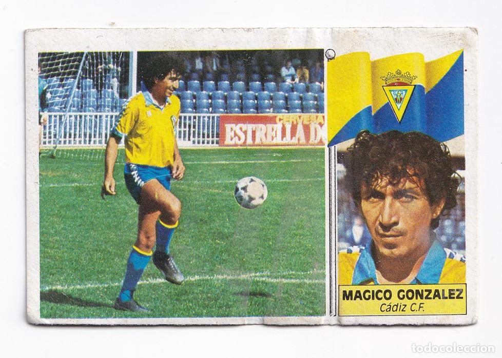 Cromos de f&uacute;tbol: Cromo f&uacute;tbol M&aacute;gico Gonz&aacute;lez C&aacute;diz 1986 1987 Ediciones Este SIN PEGAR