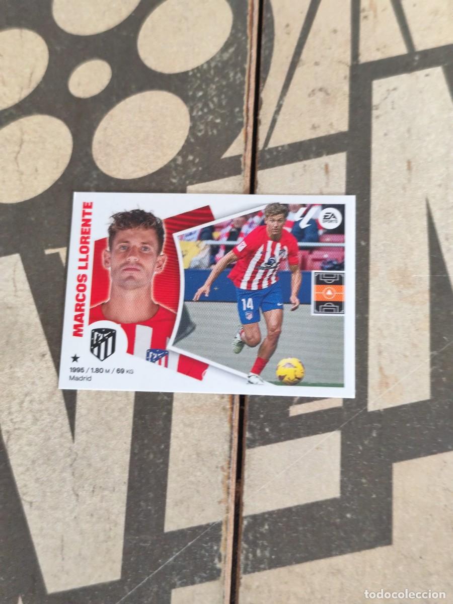 Cromos de f&uacute;tbol: Marcos Llorente N&deg; 13 Atletico de Madrid Liga Este 24/25 sin pegar