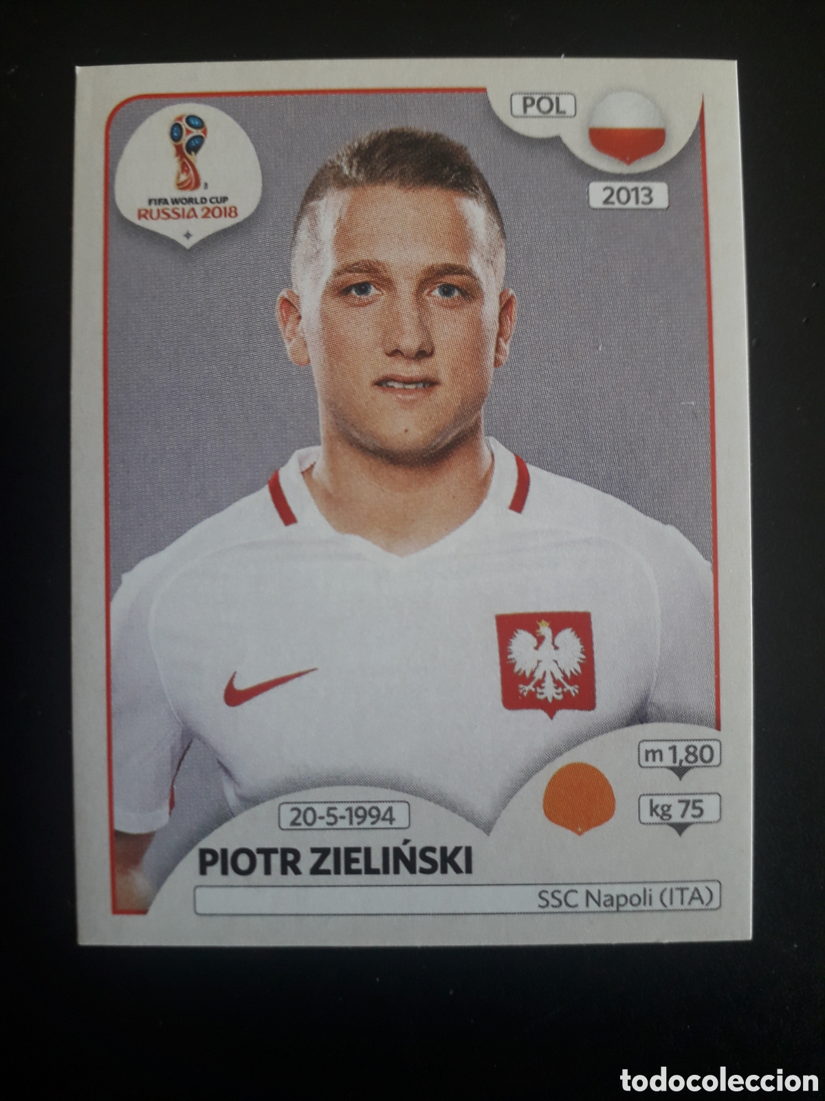 Cromos de f&uacute;tbol: PIOTR ZIELINSKI POLONIA MUNDIAL F&Uacute;TBOL RUSIA RUSSIA 2018 N&deg; 607 PANINI SIN PEGAR, PEDIDO M&Iacute;NIMO 3&euro;.