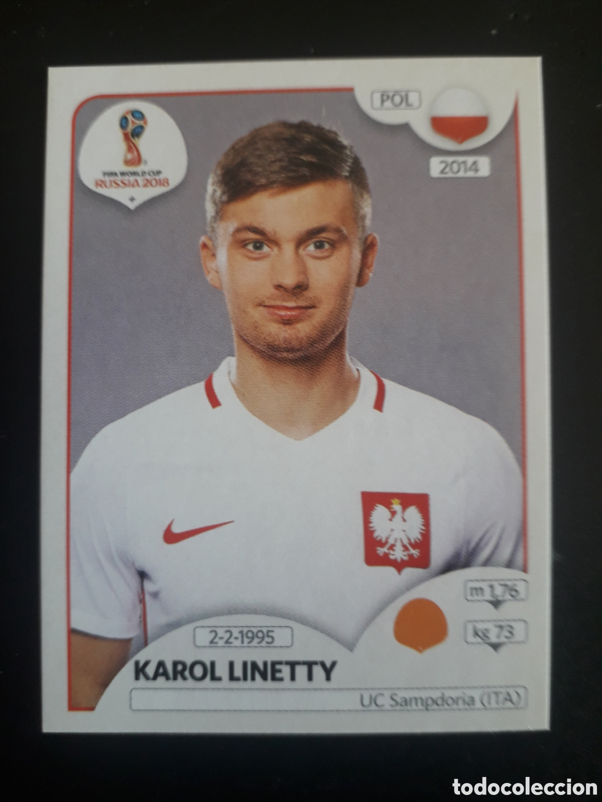 Football Stickers: LINETTY POLONIA MUNDIAL F&Uacute;TBOL RUSIA RUSSIA 2018 N&deg; 608 PANINI SIN PEGAR PEDIDO M&Iacute;NIMO 3&euro;