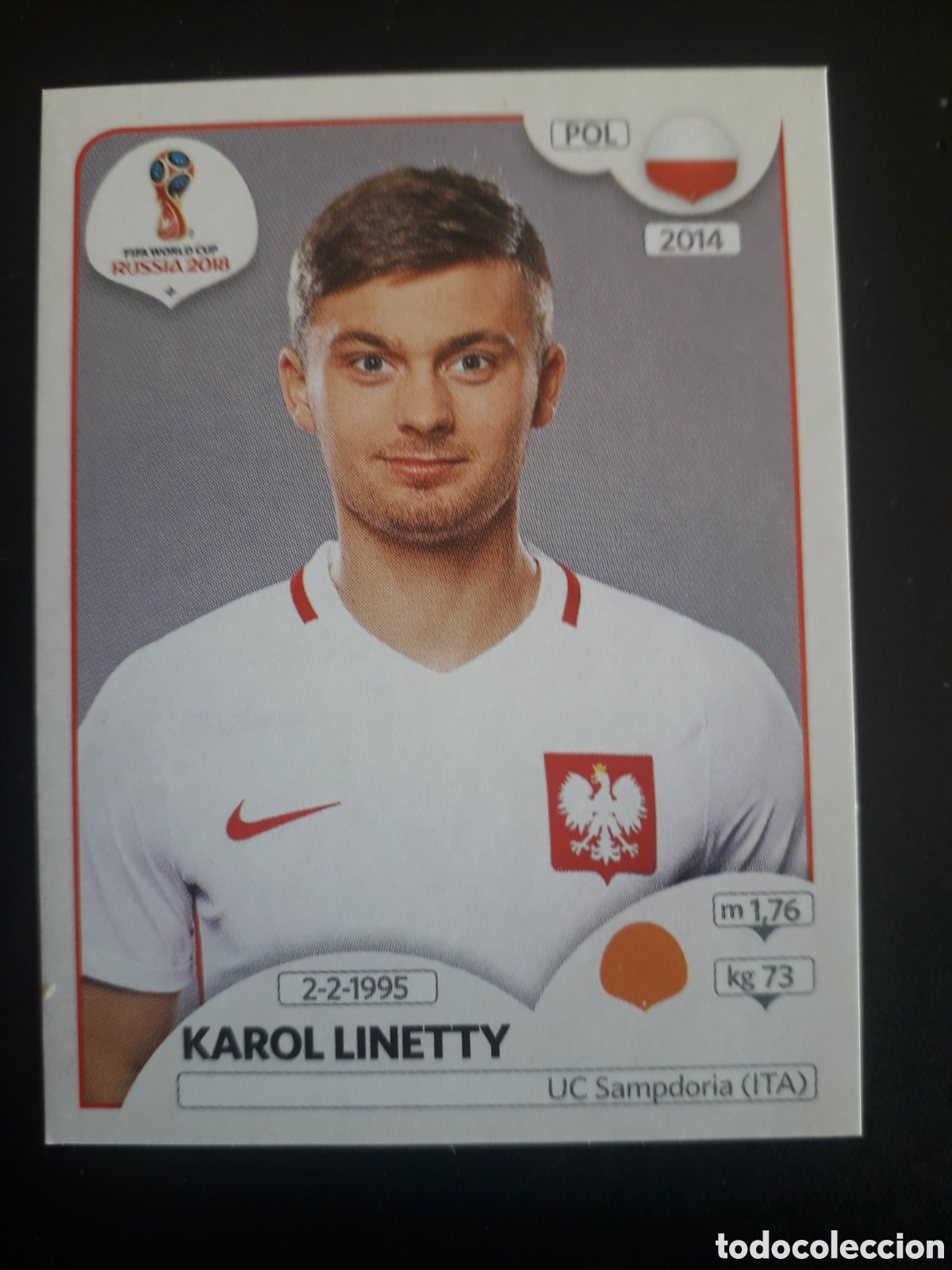 Football Stickers: LINETTY POLONIA MUNDIAL F&Uacute;TBOL RUSIA RUSSIA 2018 N&deg; 608 PANINI SIN PEGAR PEDIDO M&Iacute;NIMO 3&euro;