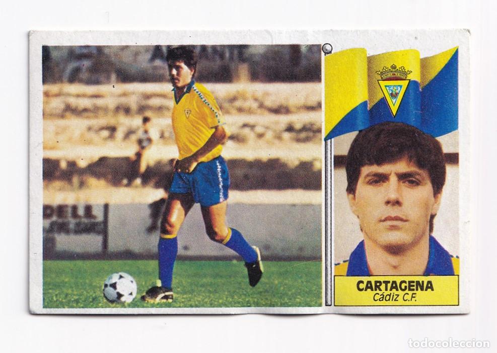 Football Stickers: Cromo f&uacute;tbol Cartagena C&aacute;diz 1986 1987 Ediciones Este SIN PEGAR