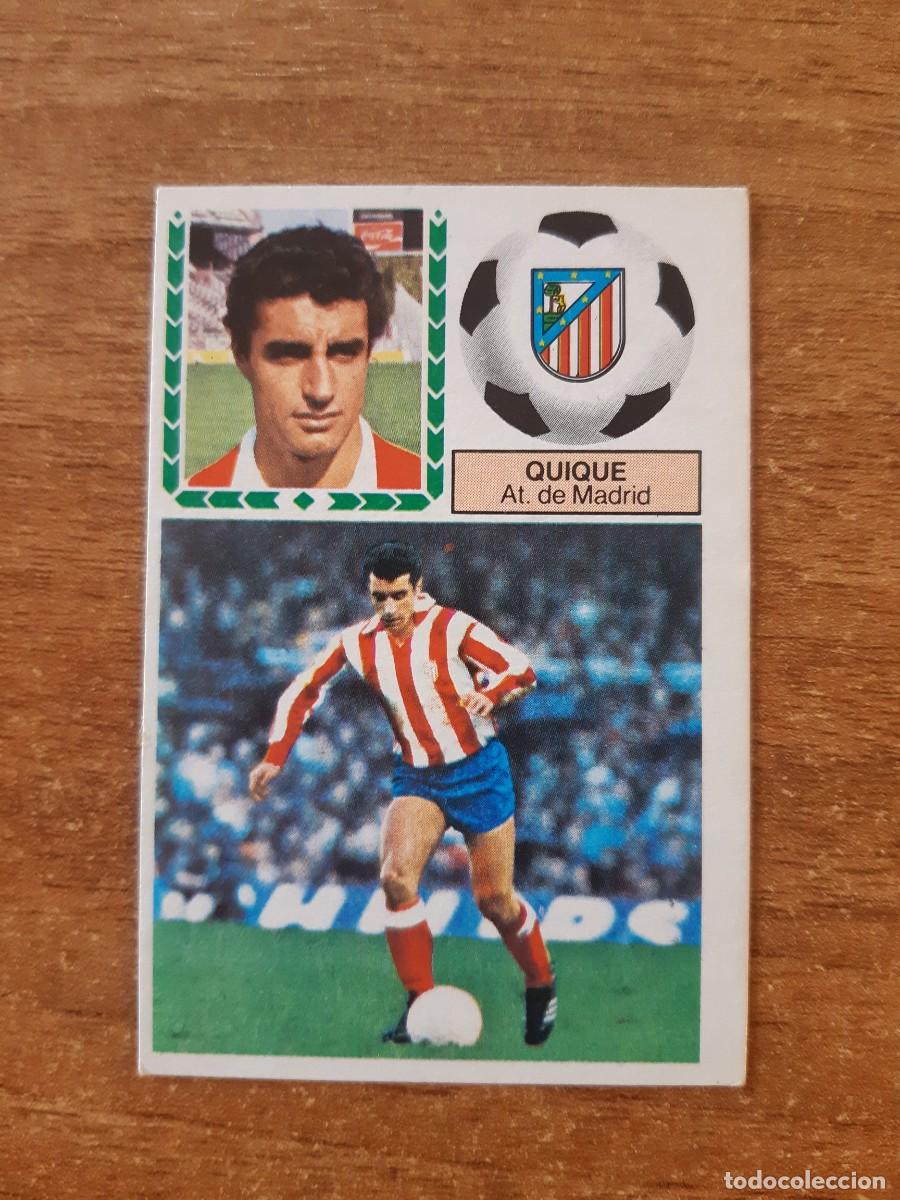 Cromos de f&uacute;tbol: Quique (Atl&eacute;tico Madrid) Liga 83-84 ESTE. Nunca pegado, sin pegar