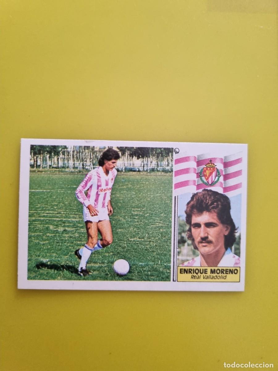 Cromos de f&uacute;tbol: CROMO LIGA ESTE 86 87 1986 1987 ENRIQUE MORENO VALLADOLID N&ordm;8 ULTIMOS FICHAJES AR826