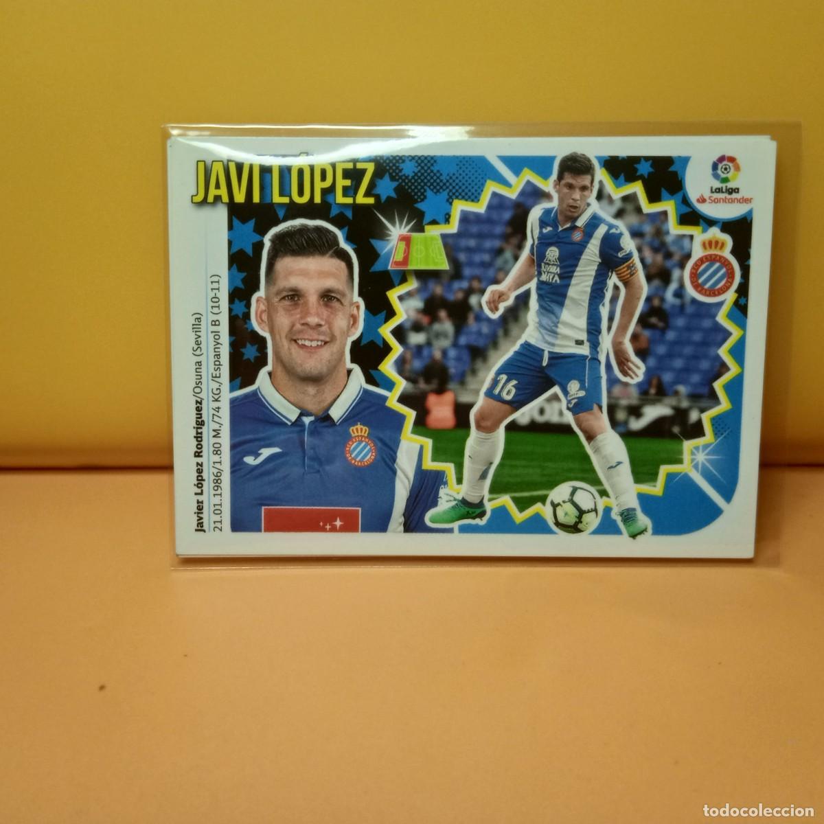 Cromos de Futebol: EDICIONES ESTE 2018 2019 18 19 R.C.D ESPANYOL JAVI L&Oacute;PEZ 3