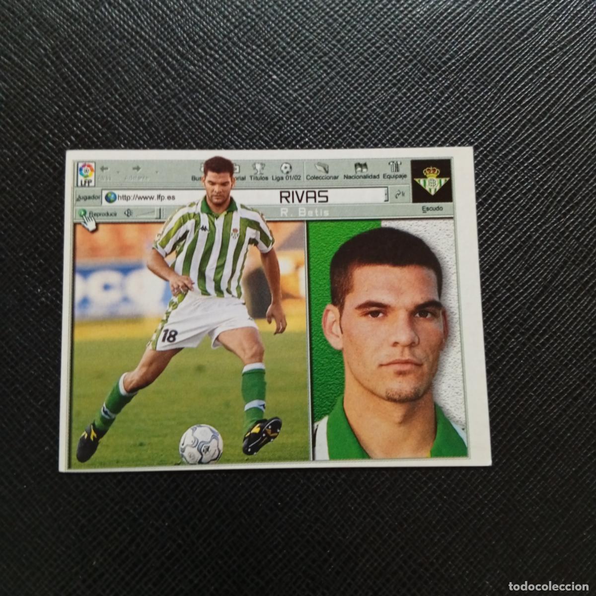 Cromos de f&uacute;tbol: RIVAS REAL BETIS ESTE 2001 2002 CROMO FUTBOL 01 02 LIGA - SIN PEGAR - A67 PG154