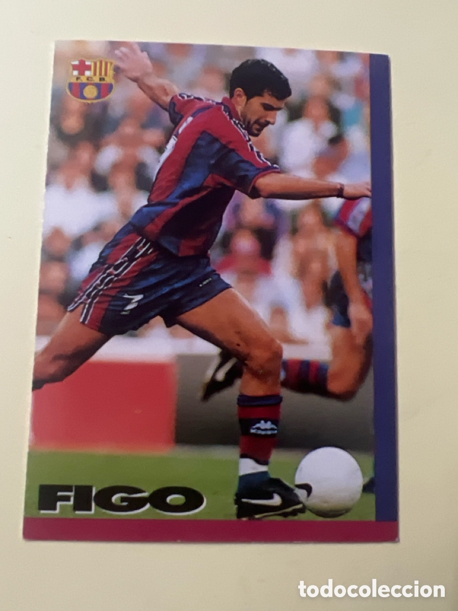 Cromos de f&uacute;tbol: C8660. 66 FIGO TRAYECTORIA BARCELONA 1996 1997 96 97 PANINI CARDS