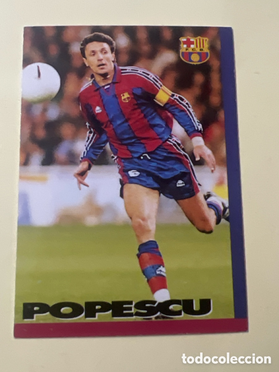 Cromos de f&uacute;tbol: C8661. POPESCU #65 FC BARCELONA - PANINI CARDS BARCA 96 97 - TRAYECTORIA CROMO FUTBOL LIGA 1996 1997