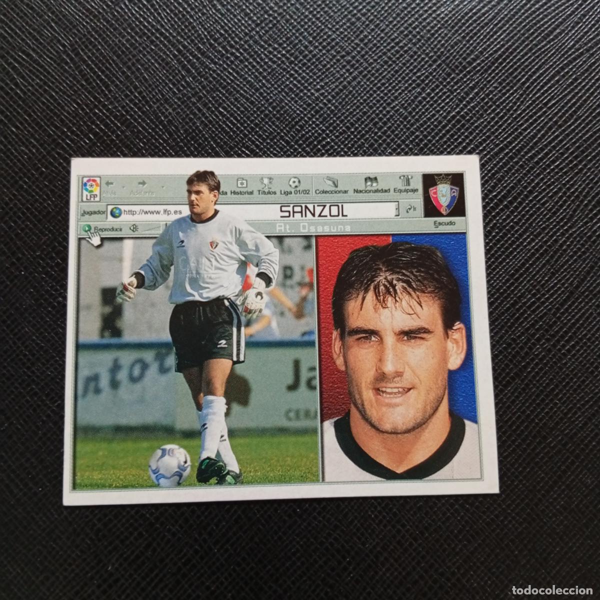Cromos de f&uacute;tbol: SANZOL OSASUNA ESTE 2001 2002 CROMO FUTBOL 01 02 LIGA - SIN PEGAR - A67 PG208