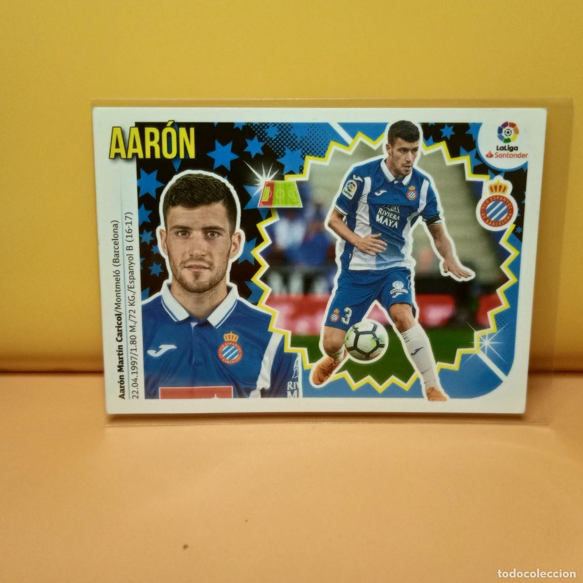 Cromos de f&uacute;tbol: EDICIONES ESTE 2018 2019 18 19 R.C.D ESPANYOL AAR&Oacute;N 7A 7 A