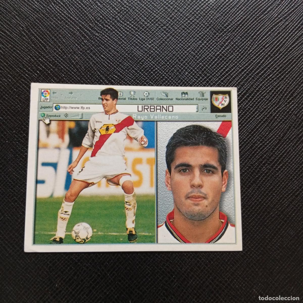 Cromos de f&uacute;tbol: URBANO RAYO VALLECANO ESTE 2001 2002 CROMO FUTBOL 01 02 LIGA - SIN PEGAR - A67 PG208