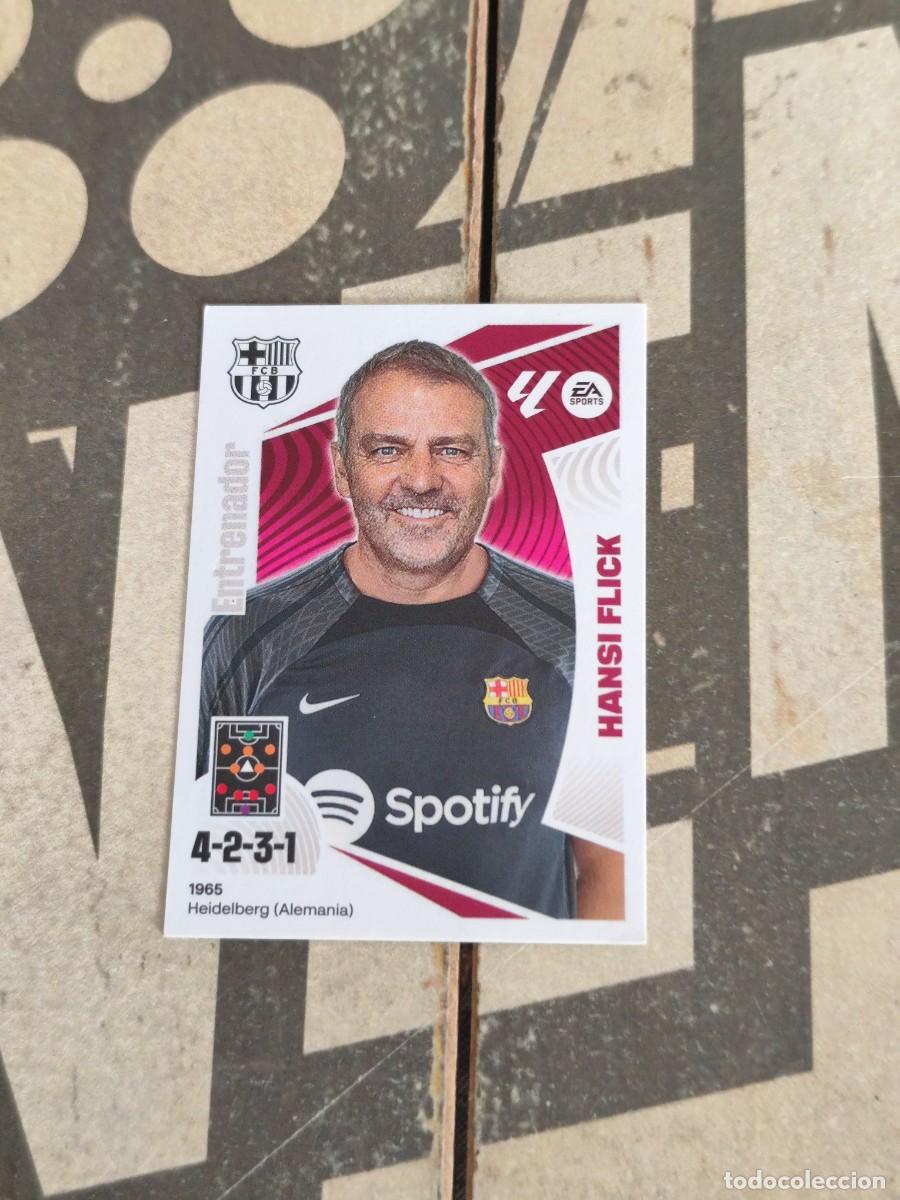 Cromos de f&uacute;tbol: Hansi Flick N&deg; 2 Barcelona Liga Este 24/25 sin pegar