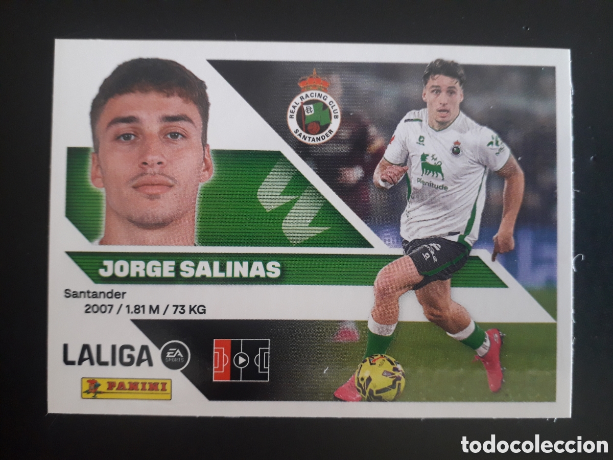 Cromos de f&uacute;tbol: JORGE SALINAS RACING DE SANTANDER N&deg; 10 ED ESTE 2026 2027 26 27 SIN PEGAR PEDIDO M&Iacute;NIMO 3&euro;