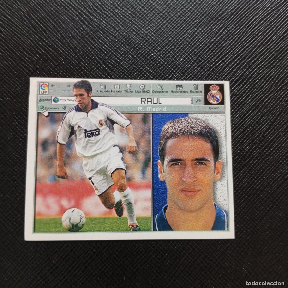 Cromos de f&uacute;tbol: RAUL REAL MADRID ESTE 2001 2002 CROMO FUTBOL 01 02 LIGA - SIN PEGAR - A67 PG208