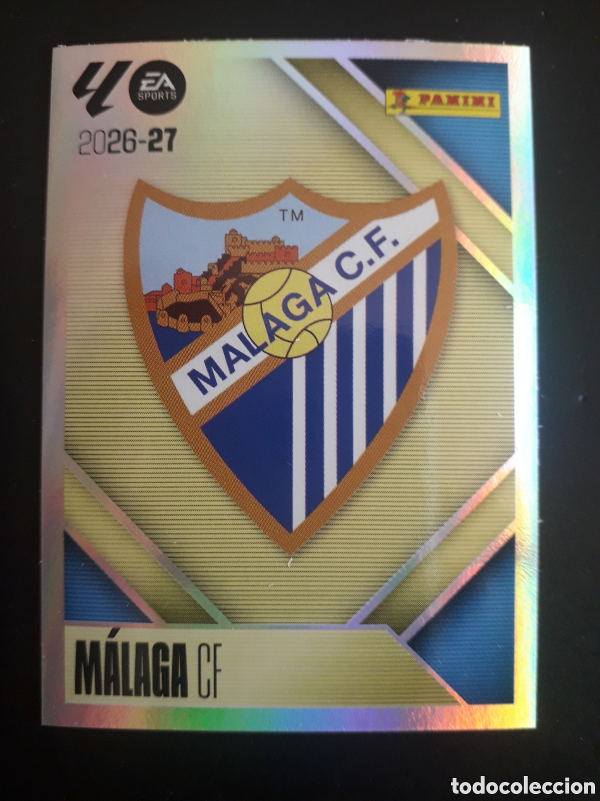 Cromos de f&uacute;tbol: ESCUDO, M&Aacute;LAGA N&deg; 1 ED ESTE 2026 2027 26 27 SIN PEGAR PEDIDO M&Iacute;NIMO 3&euro;