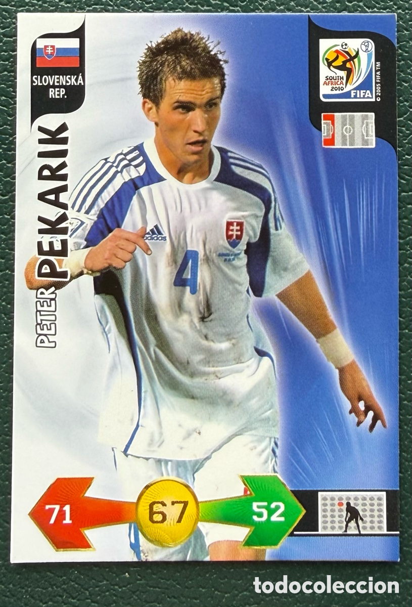 Figurine di Calcio: PETER PEKARIK ESLOVAQUIA FICHAS ALBUM ADRENALYN XL MUNDIAL SOUTH AFRICA 2010