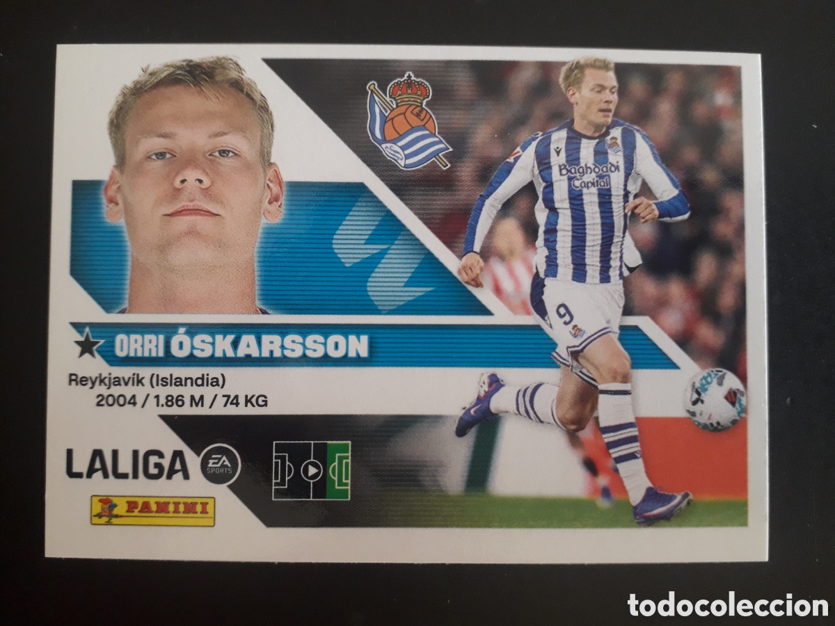 Football Stickers: &Oacute;SKARSSON, REAL SOCIEDAD N&deg; 19 ED ESTE 2026 2027 26 27 SIN PEGAR PEDIDO M&Iacute;NIMO 3&euro;.