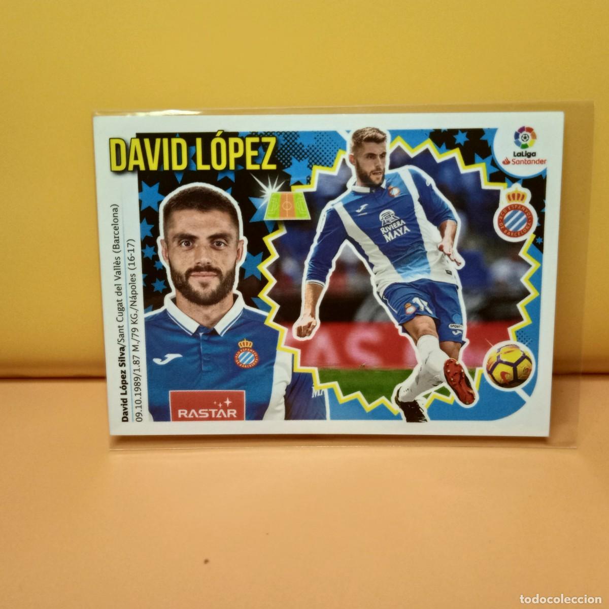 Cromos de f&uacute;tbol: EDICIONES ESTE 2018 2019 18 19 R.C.D ESPANYOL DAVID L&Oacute;PEZ 8
