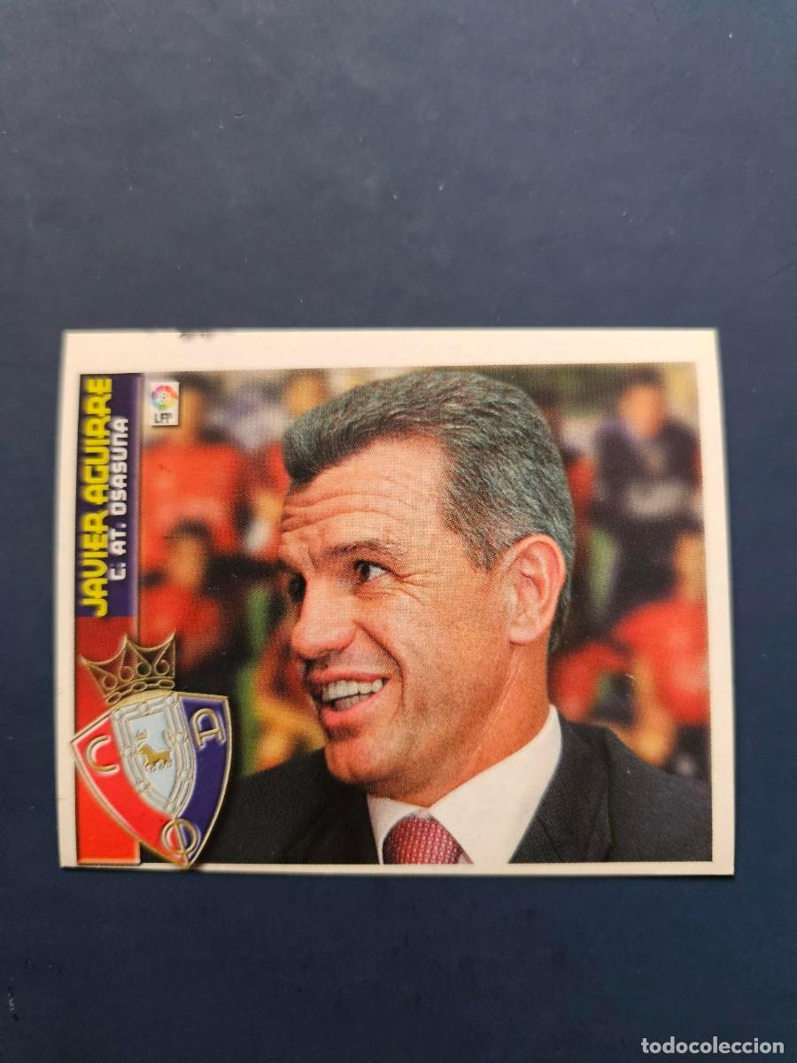 Cromos de f&uacute;tbol: JAVIER AGUIRRE OSASUNA LIGA ESTE 02 03 2002 2003 SIN PEGAR NUNCA PEGADO