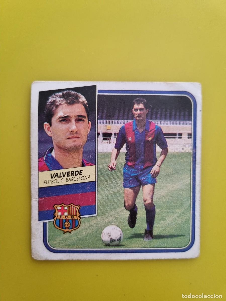 Cromos de f&uacute;tbol: CROMO LIGA ESTE 89 90 1989 1990 NUNCA PEGADO SIN PEGAR VALVERDE BARCELONA AR826