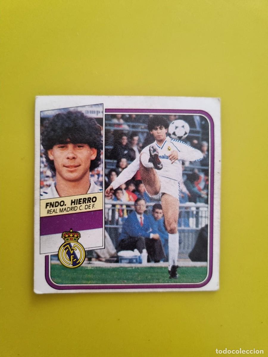 Cromos de f&uacute;tbol: CROMO LIGA ESTE 89 90 1989 1990 NUNCA PEGADO SIN PEGAR HIERRO REAL MADRID FICHAJES N&ordm;12 AR826