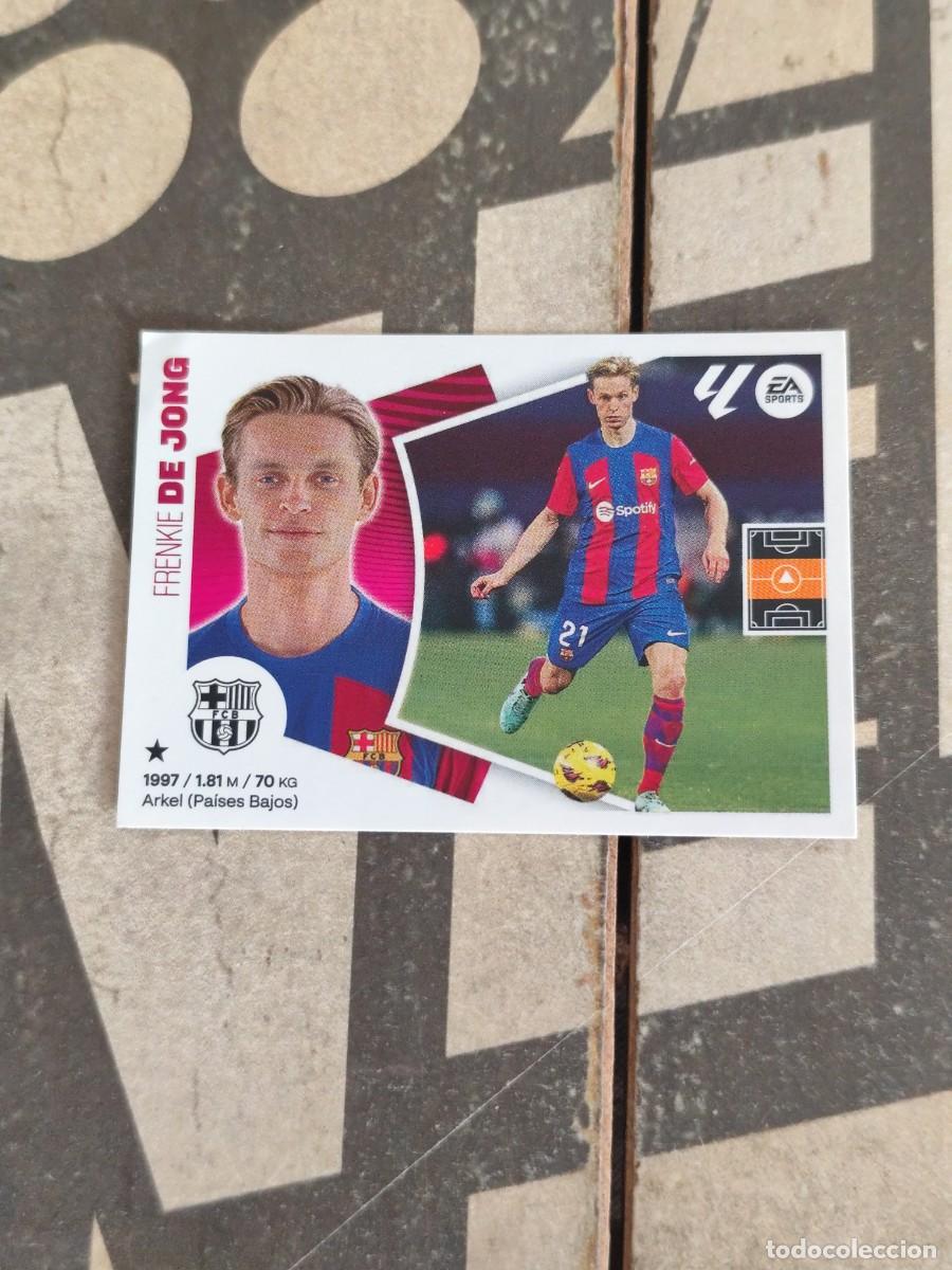 Cromos de f&uacute;tbol: De Jong N&deg; 12 A Barcelona Liga Este 24/25 sin pegar
