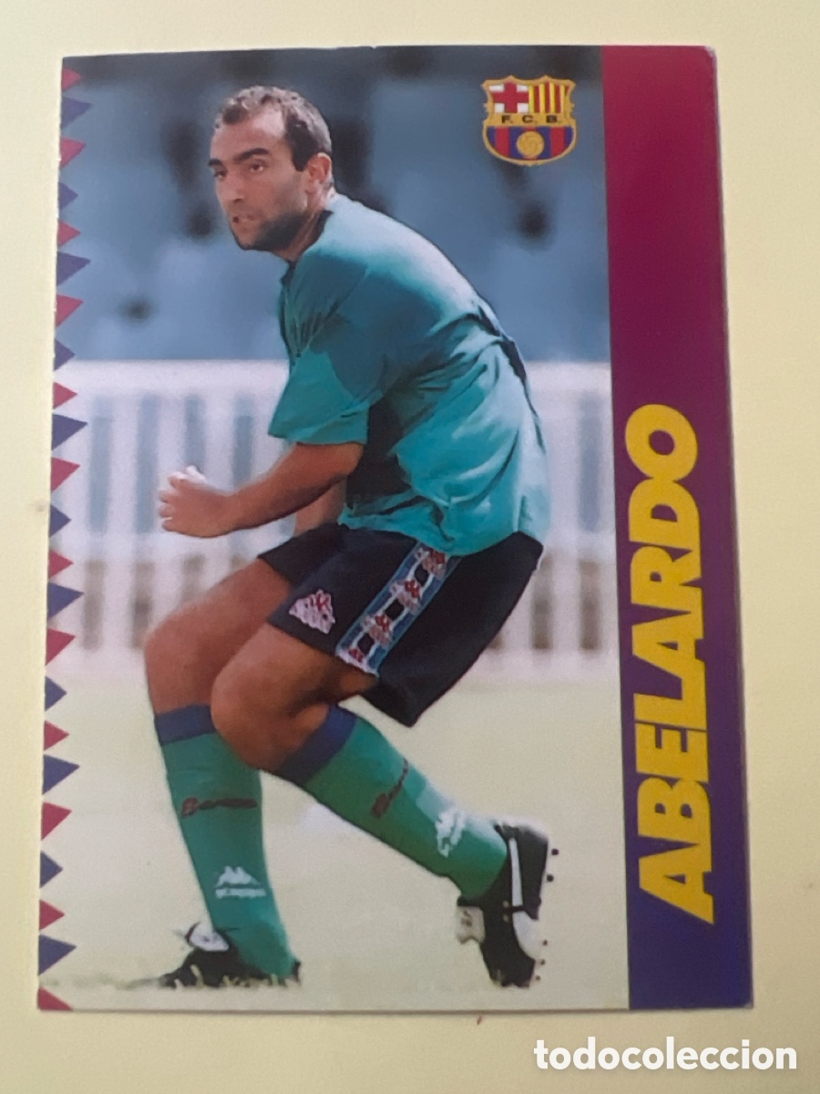 Cromos de Futebol: C8672. FC BARCELONA 96 97 CARDS PANINI CROMO LIGA 1996 1997 BAR&Ccedil;A ABELARDO 87