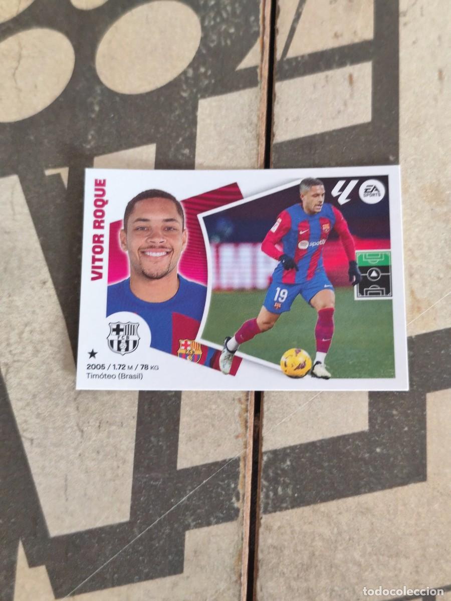 Cromos de Futebol: Vitor Roque N&deg; 18 B Barcelona Liga Este 24/25 sin pegar