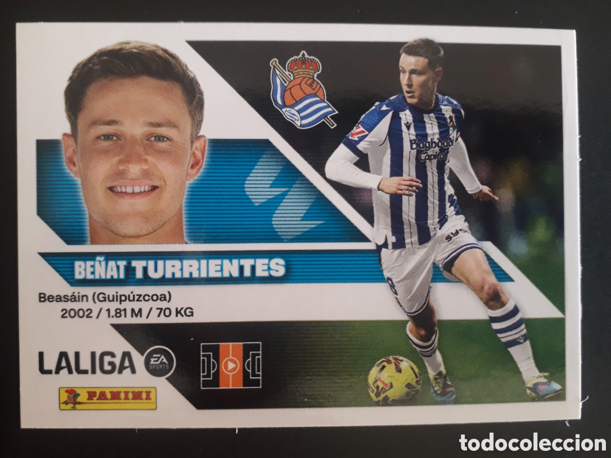 Cromos de Futebol: TURRIENTES, REAL SOCIEDAD N&deg; 12 ED ESTE 2026 2027 26 27 SIN PEGAR PEDIDO M&Iacute;NIMO 3&euro;