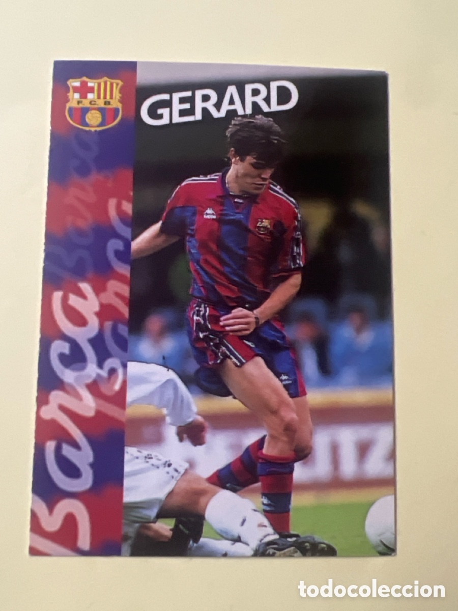 Figurine di Calcio: C8675. GERARD # 118 LOS CRACKS QUE VIENEN FC.BARCELONA CARD COLECCI&Oacute;N OFICIAL BAR&Ccedil;A 96/97 PANINI
