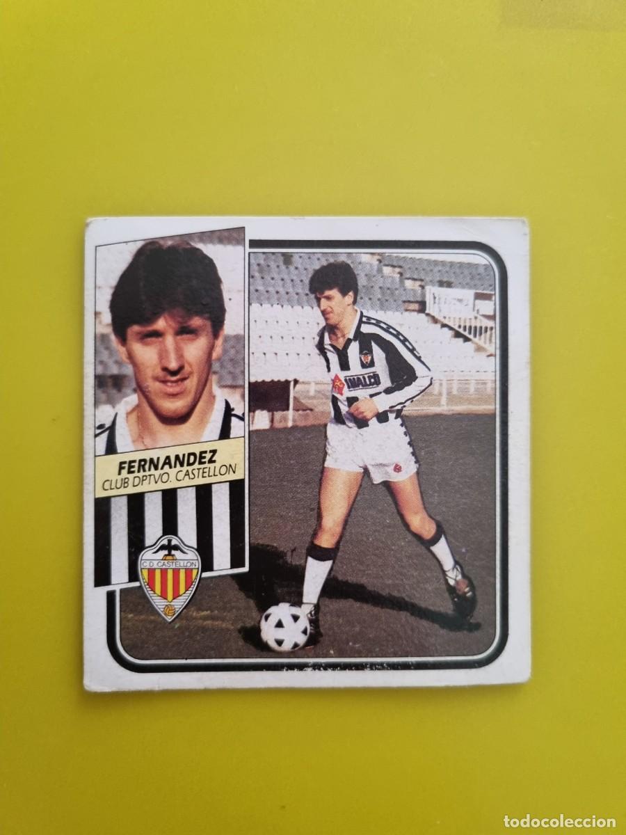 Fu&szlig;ball-Sticker: CROMO LIGA ESTE 89 90 1989 1990 NUNCA PEGADA SIN PEGAR FERNANDEZ CASTELLON FICHAJES N&ordm; 35 AR826