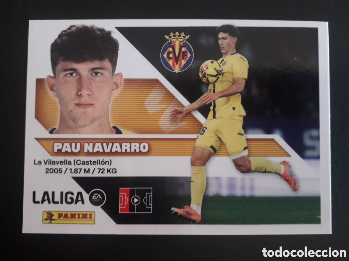 Figurine di Calcio: PAU NAVARRO VILLARREAL N&deg; 6A ED ESTE 2026 2027 26 27 SIN PEGAR PEDIDO M&Iacute;NIMO 3&euro;.