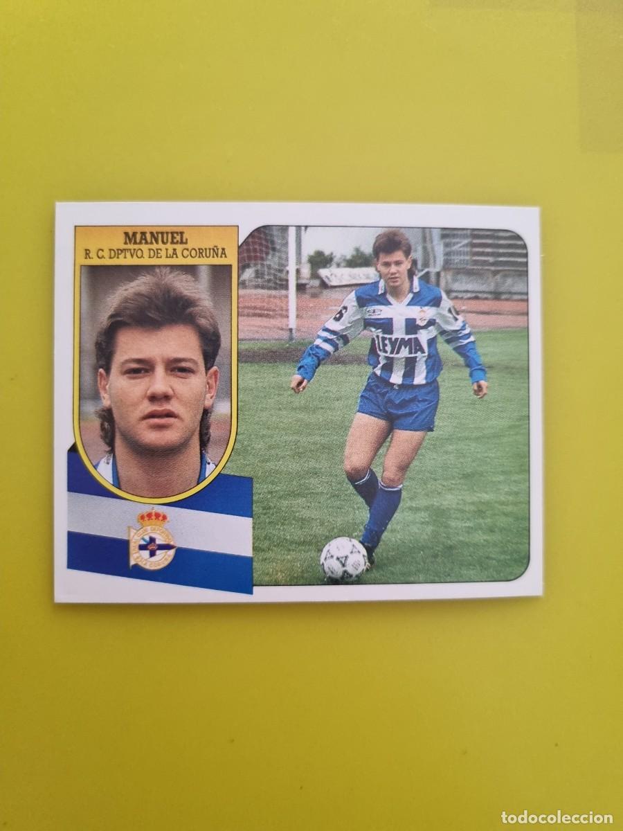 Fu&szlig;ball-Sticker: CROMO LIGA ESTE 91 92 1991 1992 NUNCA PEGADA SIN PEGAR MANUEL DEPORTIVO DE LA CORU&Ntilde;A AR826